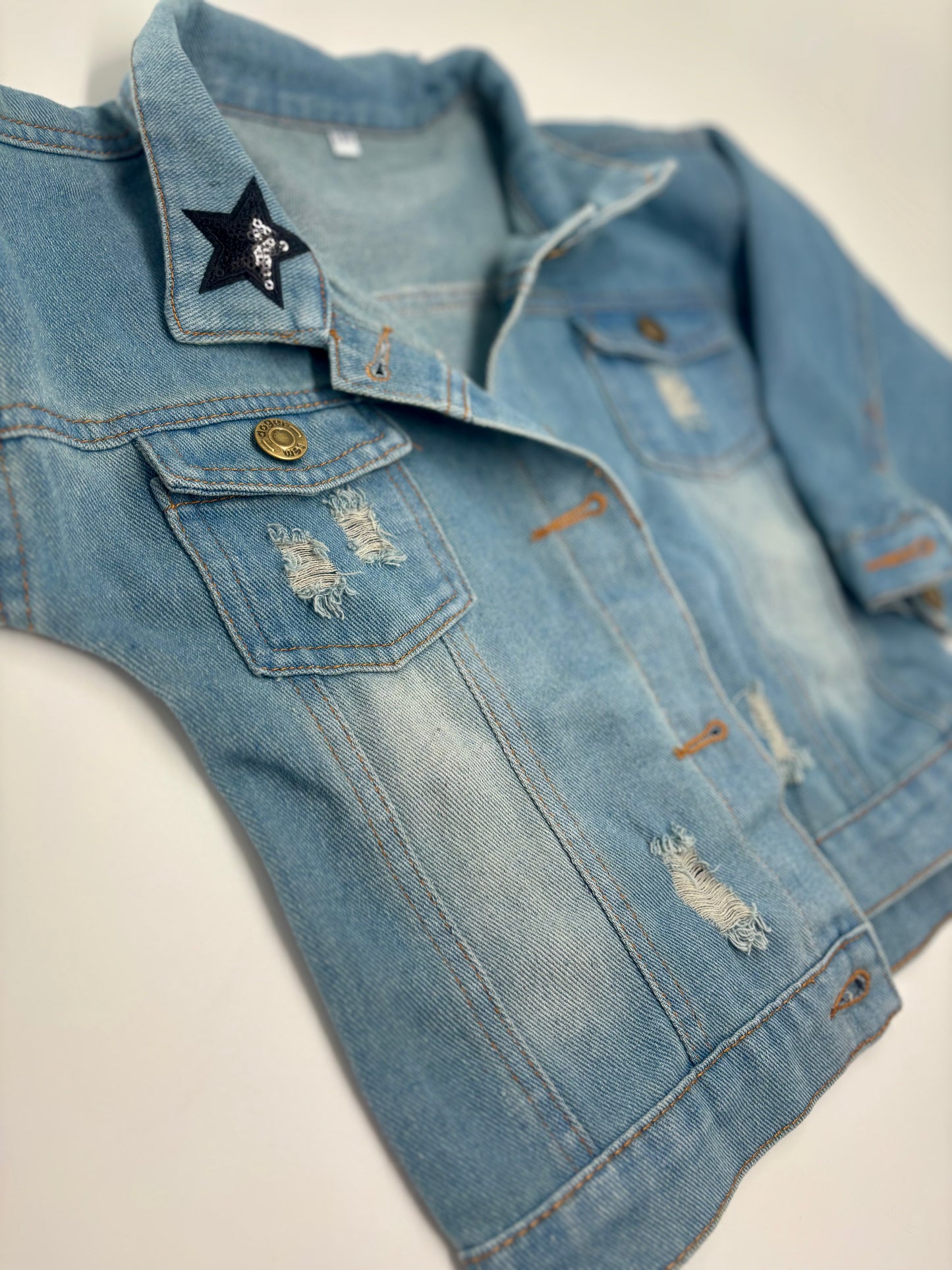 Trendige Kinder Jeans Jacke