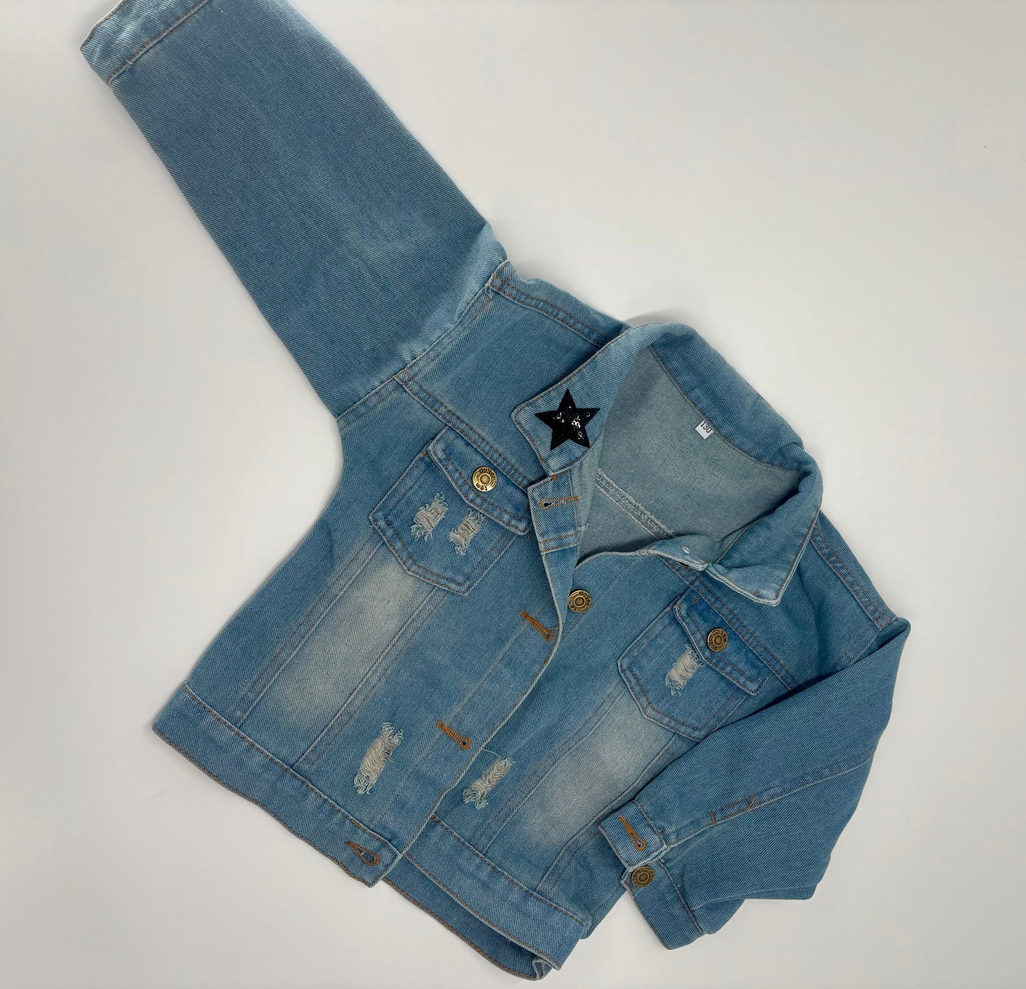 Trendige Kinder Jeans Jacke
