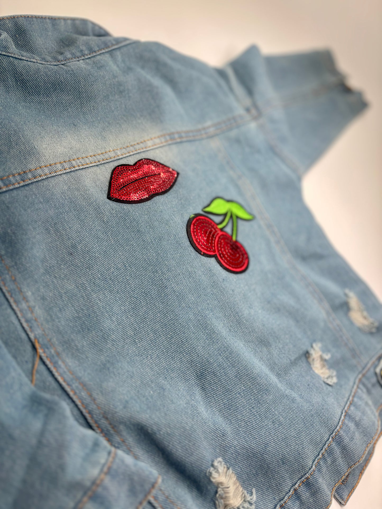 Trendige Kinder Jeans Jacke