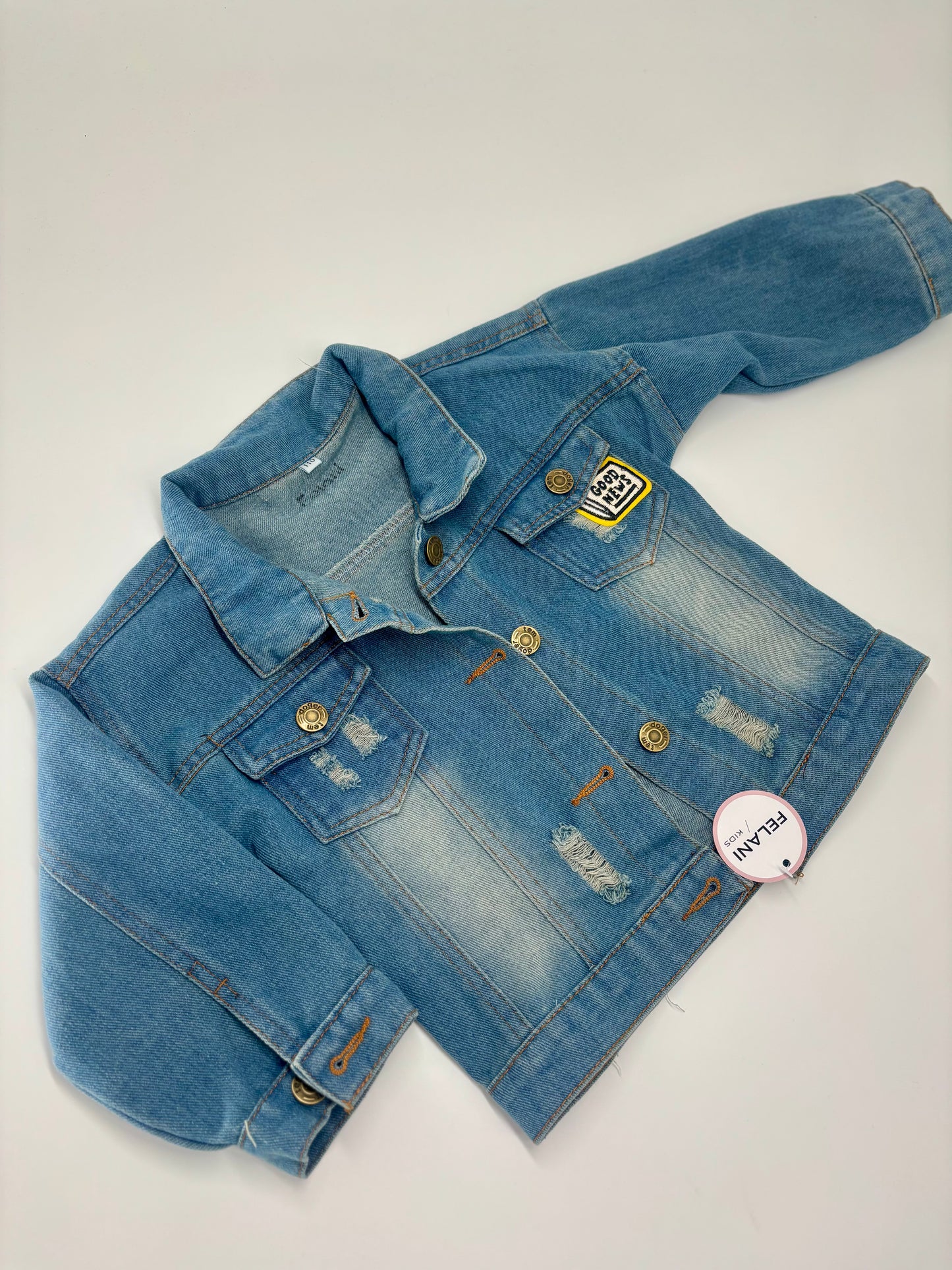 Coole Jeansjacke mit Smileys