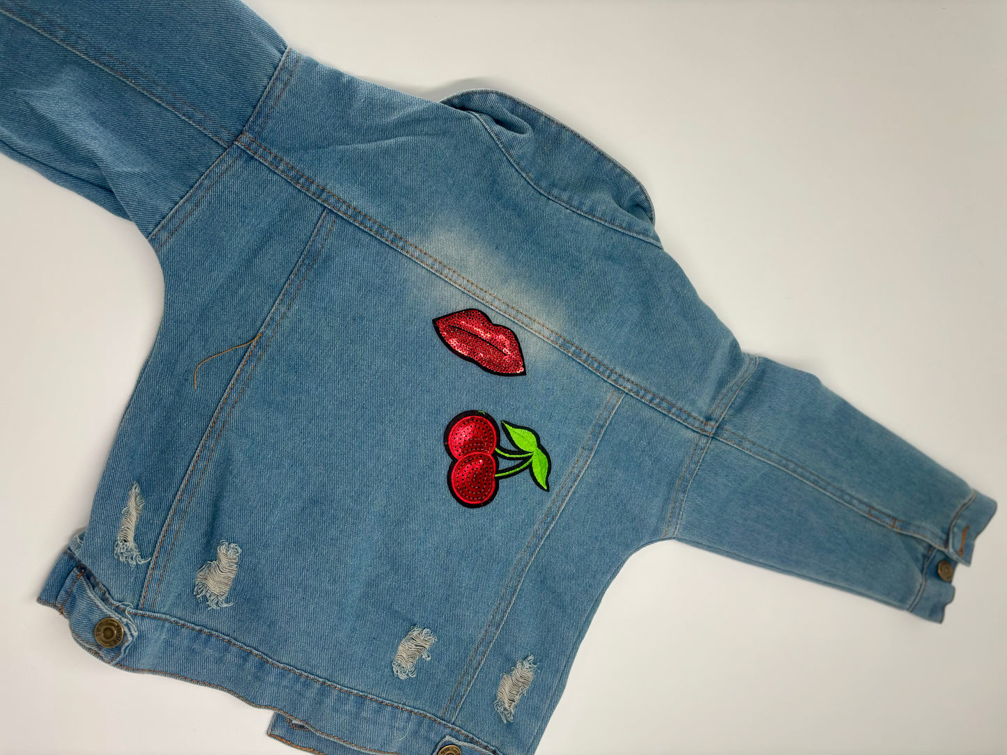 Trendige Kinder Jeans Jacke