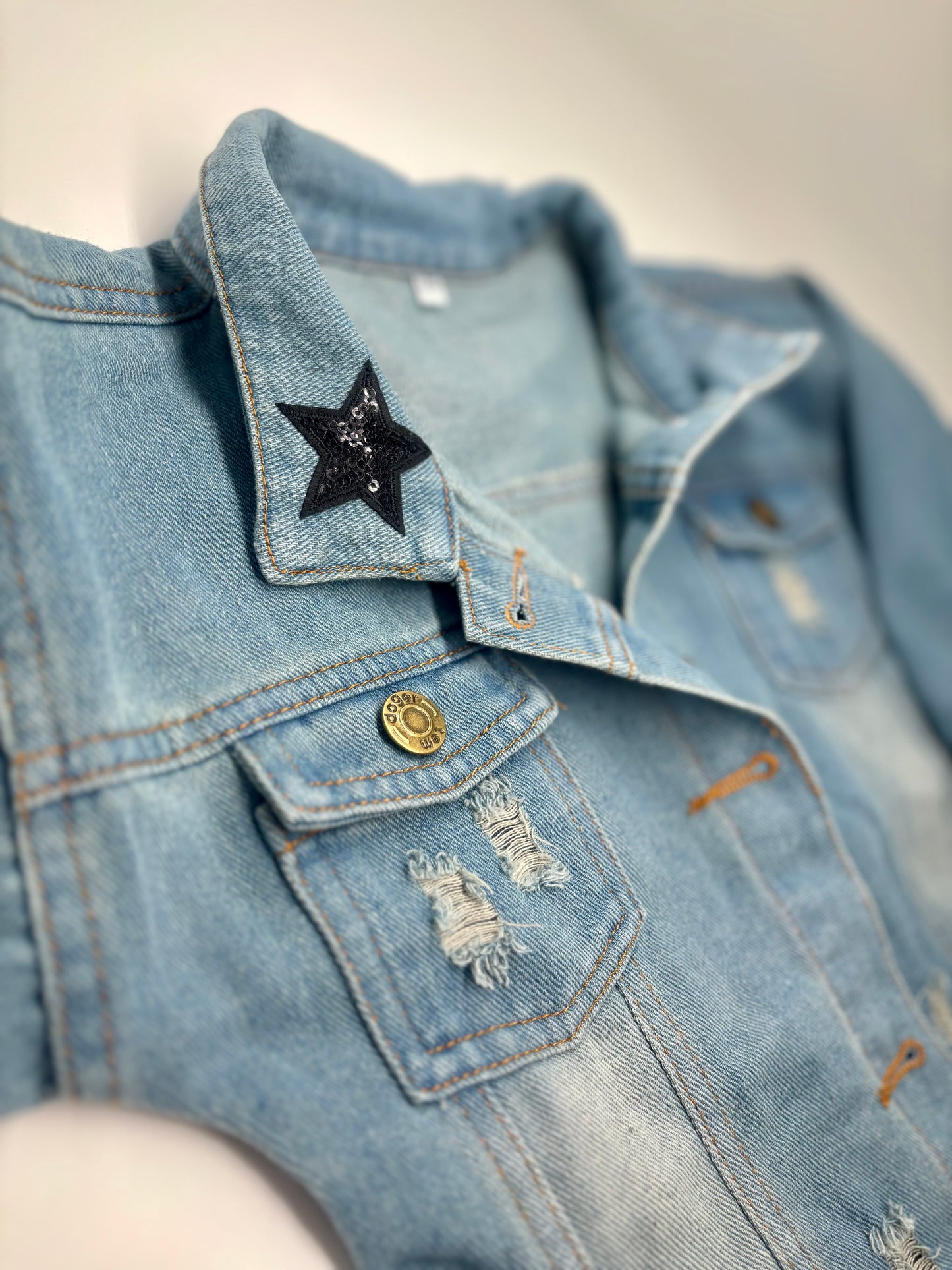 Trendige Kinder Jeans Jacke