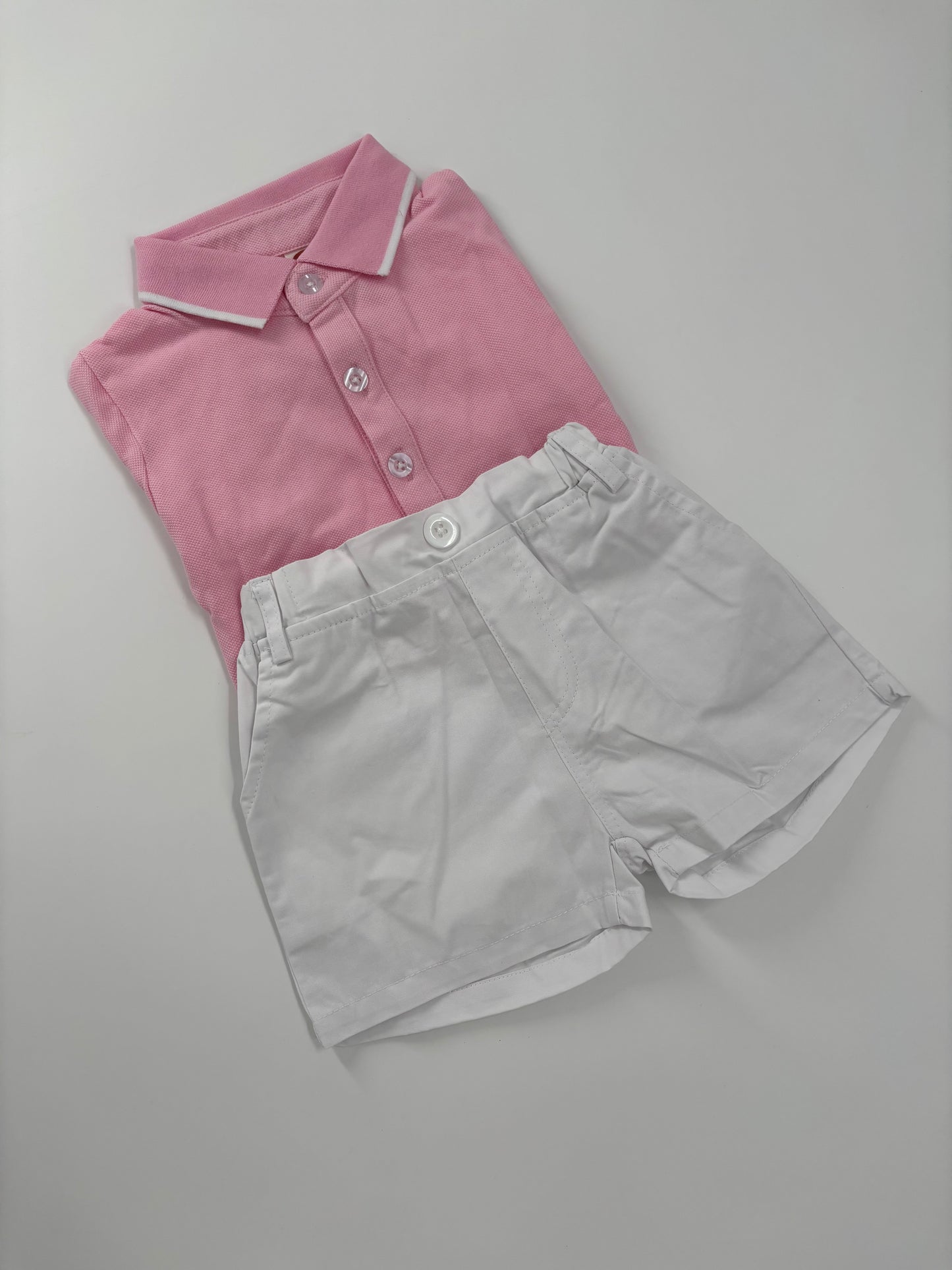 Sommer-Set für Mädchen – Polo-Shirt & Shorts (2-teilig)