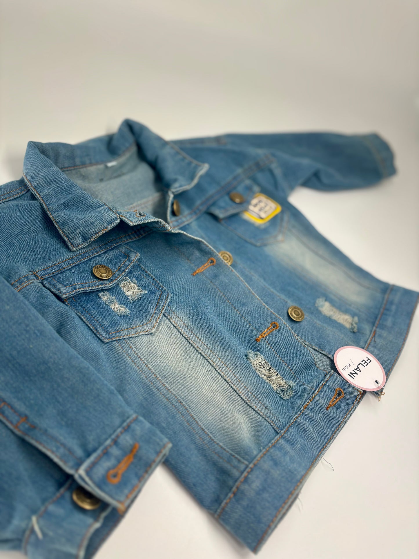 Coole Jeansjacke mit Smileys